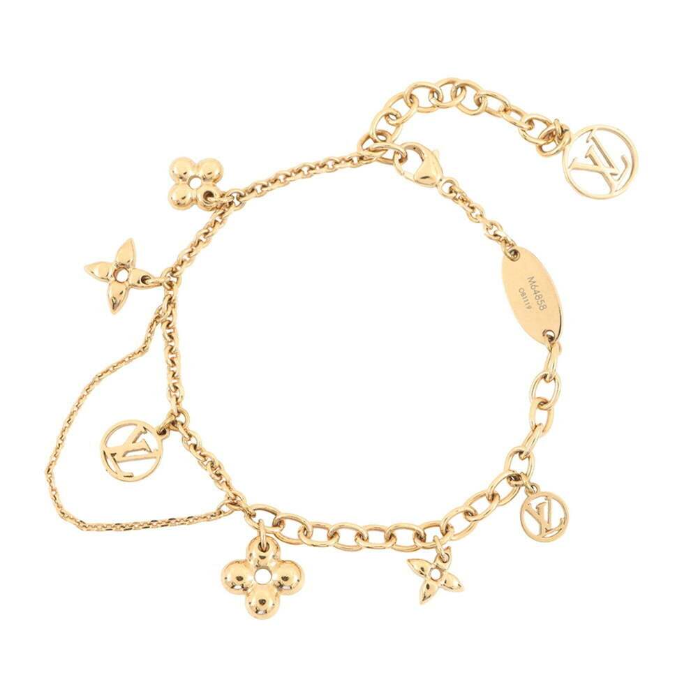 LOUIS VUITTON Brown Monogram Charm Bracelet - Picture 1 of 11